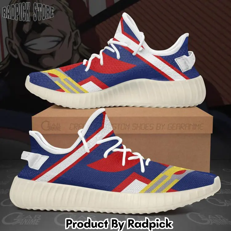 Golden all might yeezy shoes uniform anime  rp676767